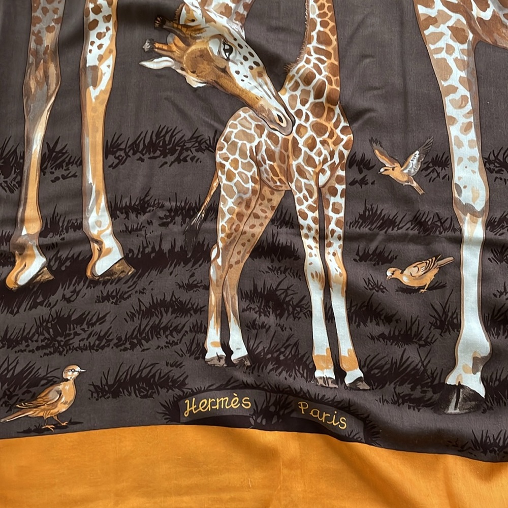 Hermes cashmere/silk scarf